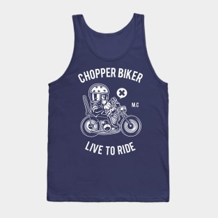 On the road with my chopper Tank Top